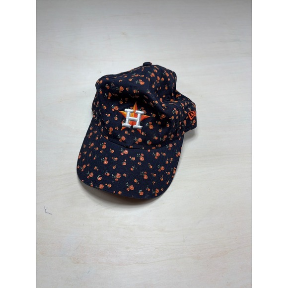 Era Houston Astros 9TWENTY Hat Womens Navy Orange Floral Adjustable Cap main image 4